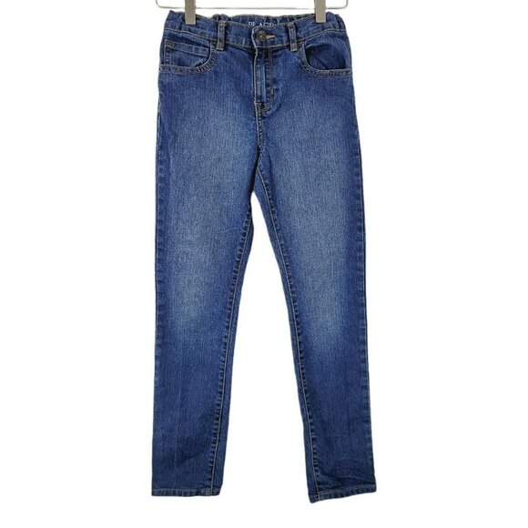 Childrens Place Girls Super Skinny Jeans Sz 10 Medium Wash Denim Adjustable - Picture 1 of 8